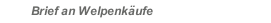 Brief an Welpenk&auml;ufe